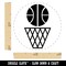 Basketball and Hoop Self-Inking Rubber Stamp for Stamping Crafting Planners